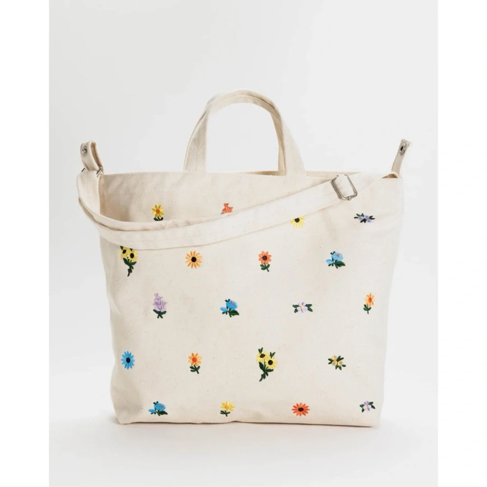Baggu Ditsy Floral Zip Horizontal Duck Bag - Picture 1 of 9